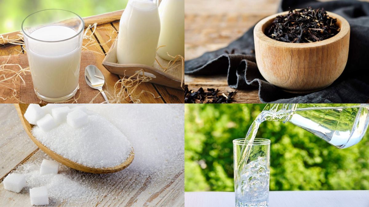 Nguyên liệu món ăn trà sữa nóng