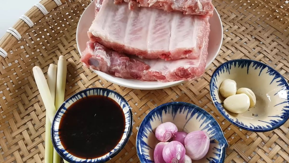 Nguyên liệu món ăn sườn nướng ngon và mềm