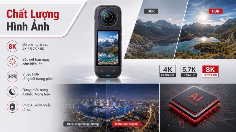 Chất lượng hình ảnh camera Insta360