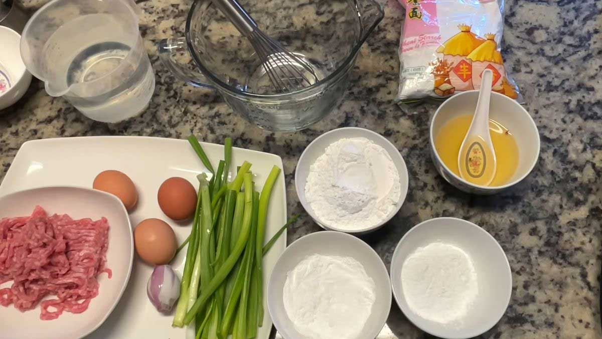 Nguyên liệu món ăn bánh cuốn quảng đông