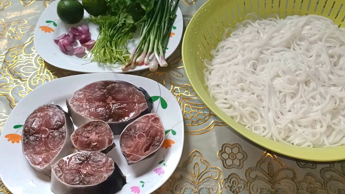Nguyên liệu món ăn bánh canh cá dầm
