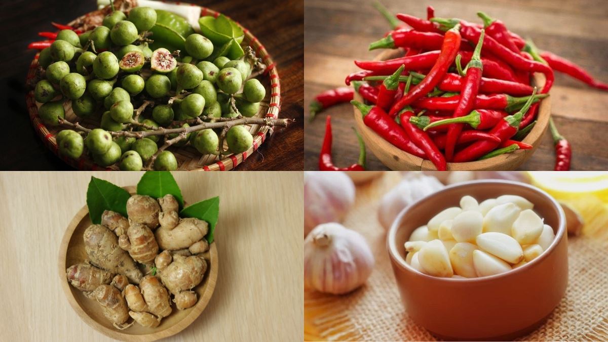 Nguyên liệu món ăn muối sung chua ngọt để lâu