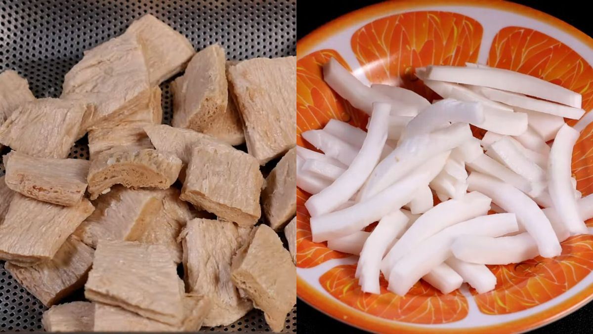 Nguyên liệu món ăn cách làm sườn non chay rim nước tương