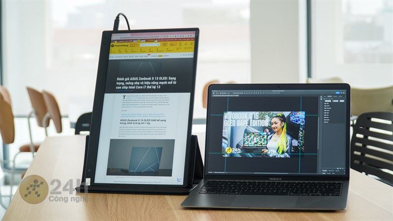 Màn hình Asus xoay dọc