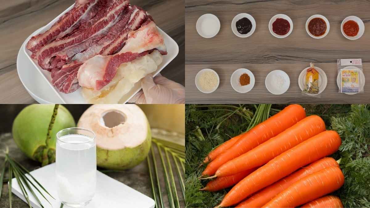 Nguyên liệu món ăn cách nấu bò kho truyền thống