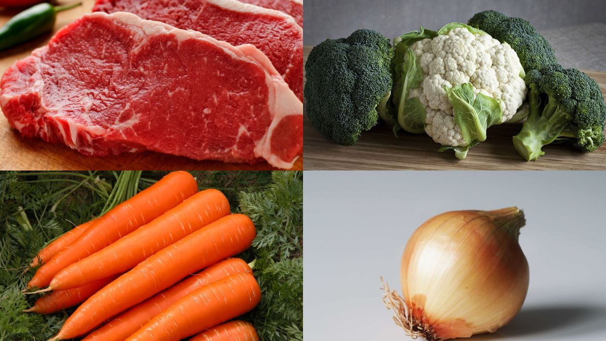 Nguyên liệu món ăn thịt bò xào mềm