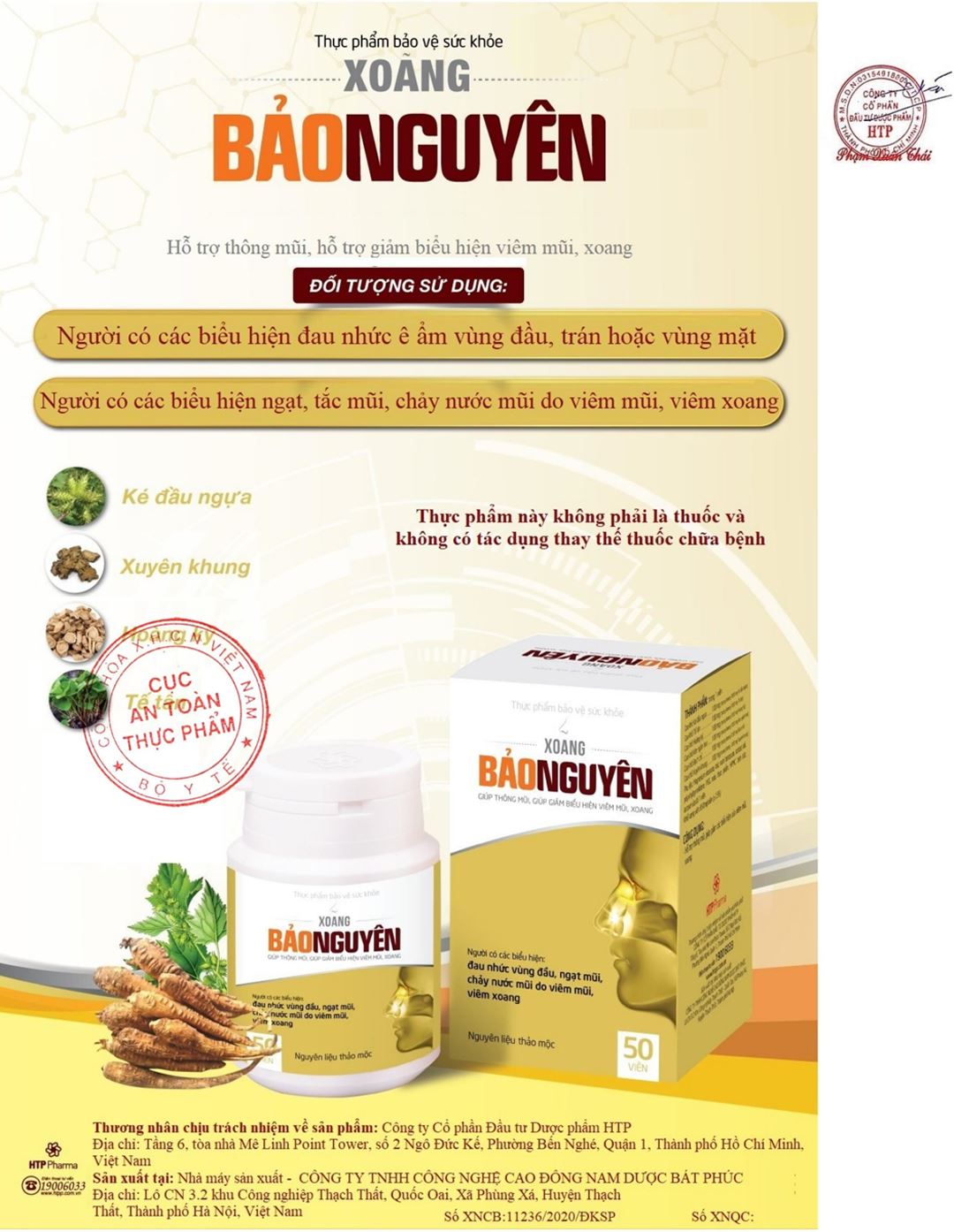 Xoang Bảo Nguyên hộp 50 viên