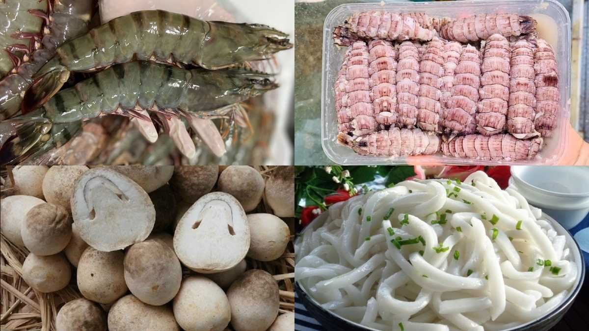 Nguyên liệu món ăn bánh canh bề bề