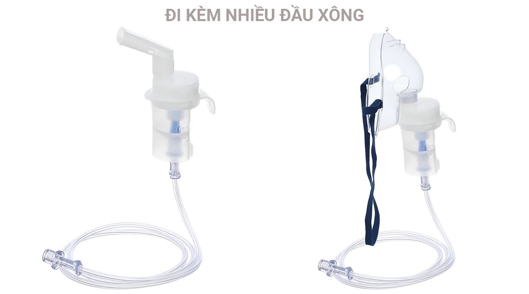 Gắn đầu xông khí đi kèm