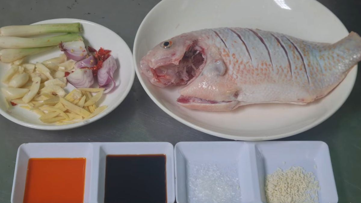 Nguyên liệu món ăn cách ướp cá diêu hồng nướng nồi chiên không dầu