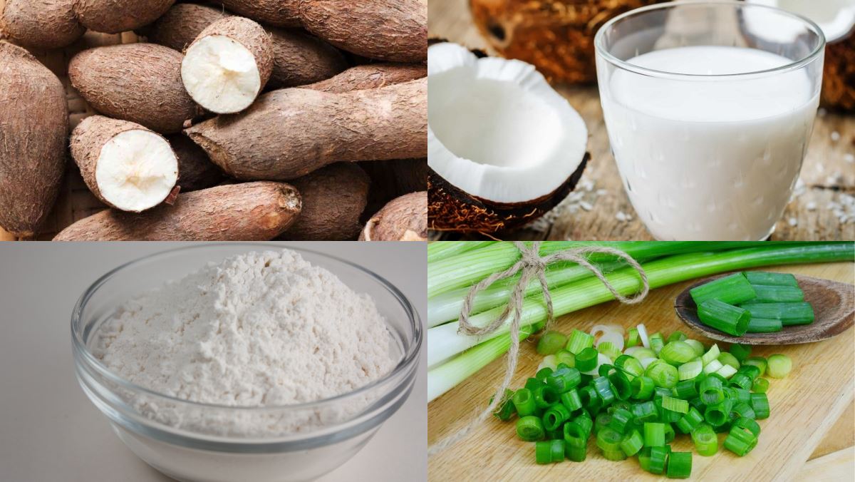 Nguyên liệu món ăn khoai mì xay nước cốt dừa