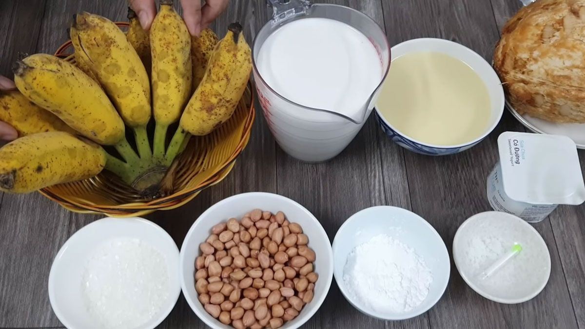 Nguyên liệu món ăn cách làm kem chuối sữa đặc