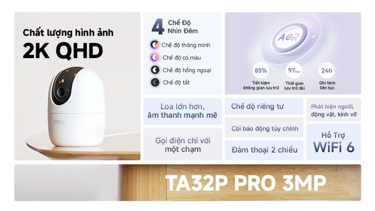 Camera IP 360 Độ IMOU TA32P Pro 