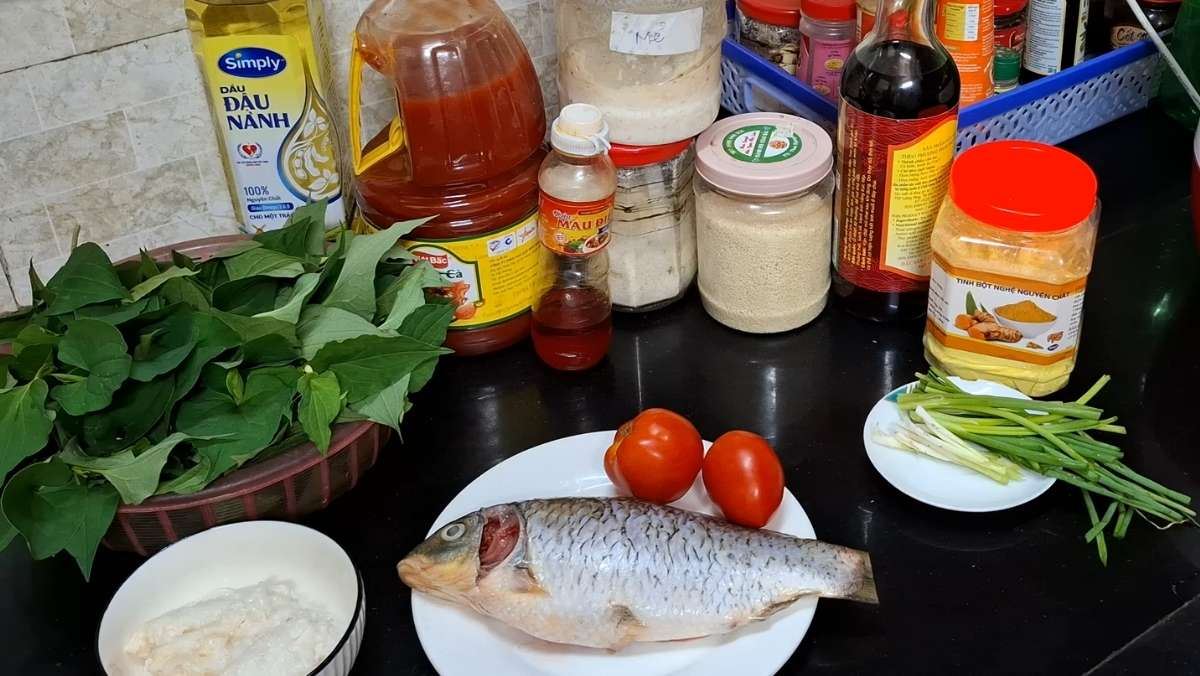 Nguyên liệu món ăn canh rau diếp cá