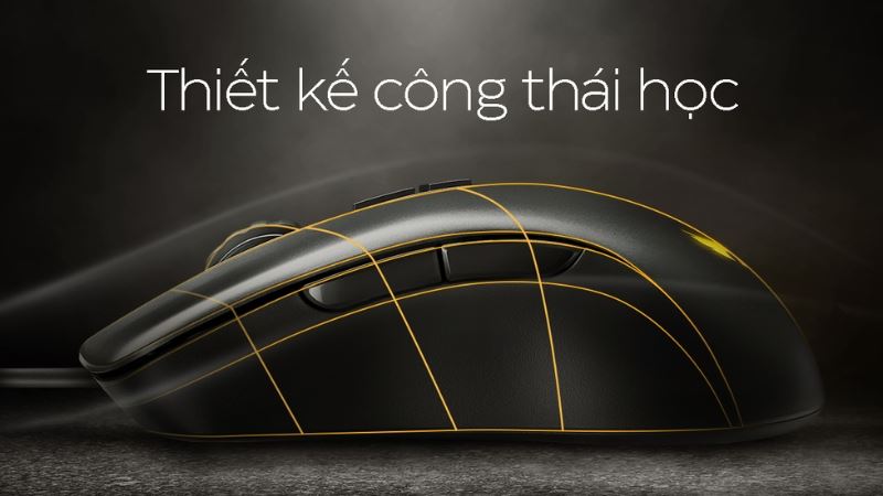 Chuột Asus có thiết kế công thái học và LED RGB bắt mắt