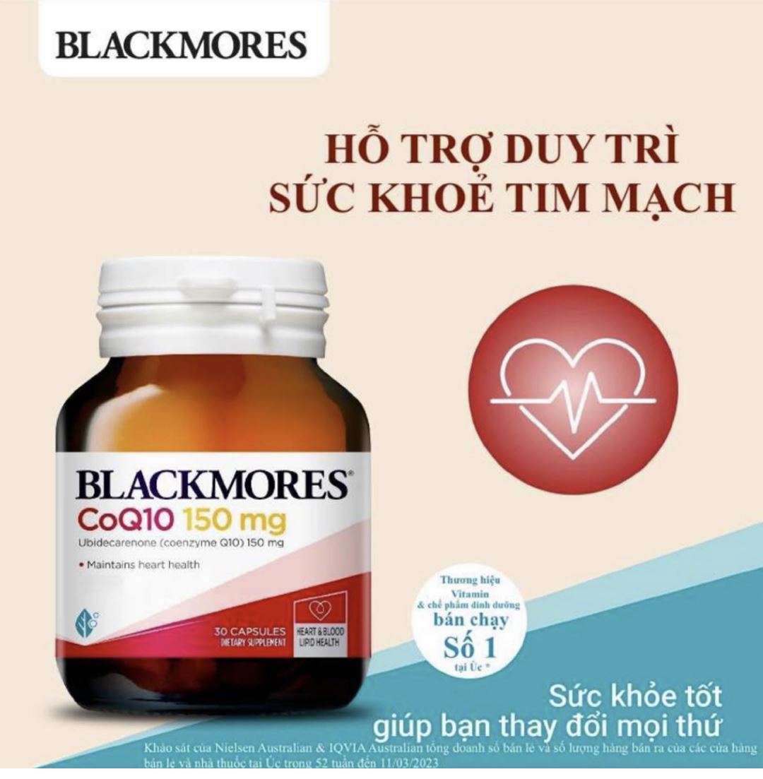 Blackmores Co Q10 150Mg lọ 30 viên
