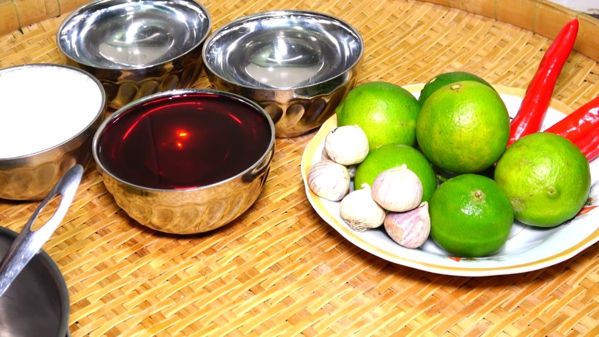 Nguyên liệu món ăn nước mắm chấm thịt nướng