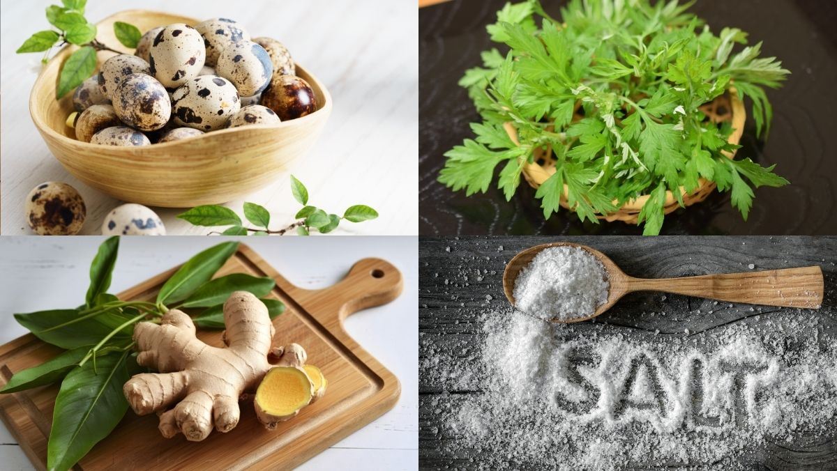 Nguyên liệu món ăn trứng cút lộn luộc