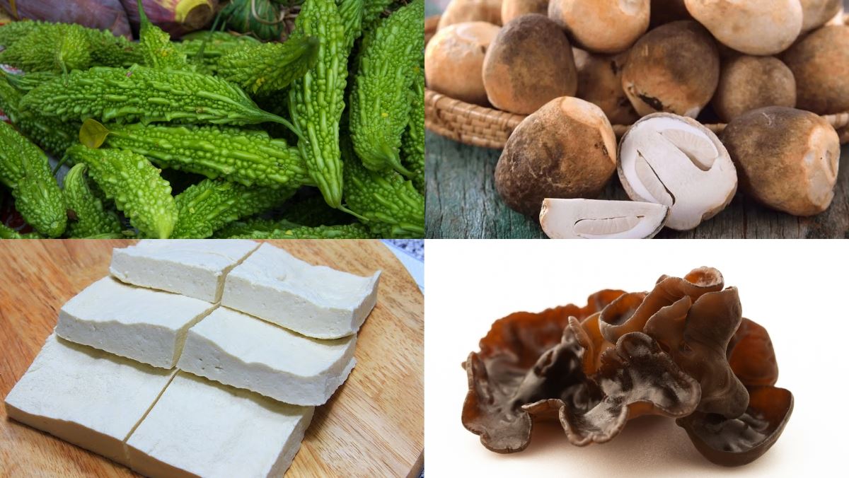 Nguyên liệu món ăn khổ qua hầm chay