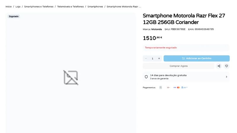 Giá Bán Và 2 Lựa Chọn Màu Sắc Của Motorola Razr Flex