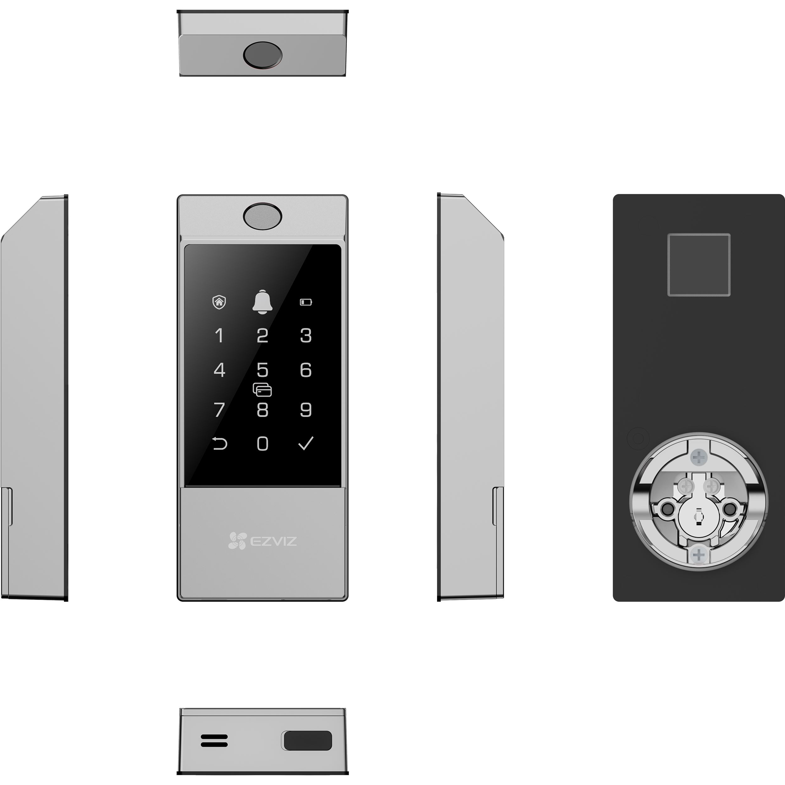 Khóa cửa vân tay thông minh Wi-Fi Ezviz DL04 Pro Màu Đen