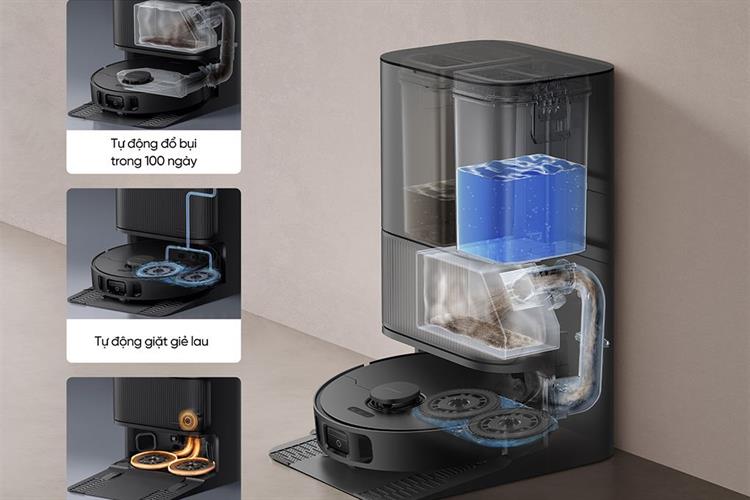 Robot hút bụi lau nhà Dreame D20 Ultra Đen Màu Đen