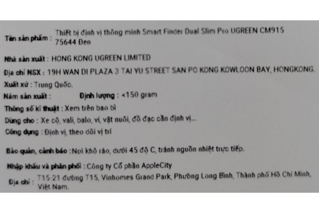 Thiết bị định vị thông minh Smart Finder Dual Slim Pro Ugreen CM915 75644 - 9
