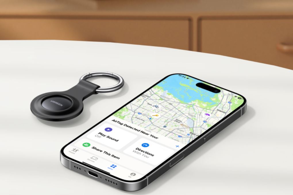 Thiết bị định vị thông minh Smart Finder Ugreen CM520 60387 Màu Đen