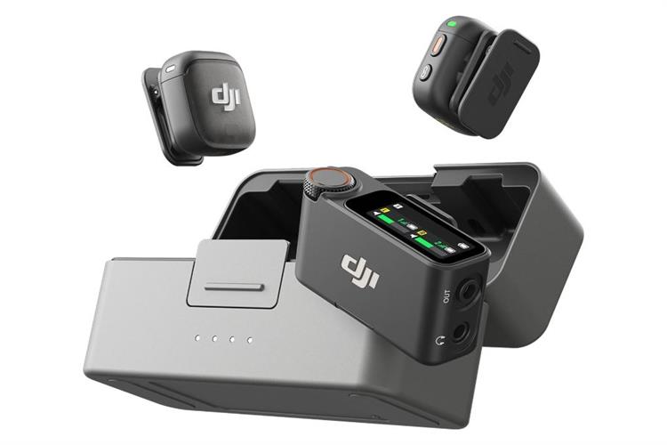 Thiết bị thu âm không dây DJI Mic 3 (2 TX + 1 RX + 1 Hộp sạc Mic)_DMT03&DMR03&DMC03 Màu Đen