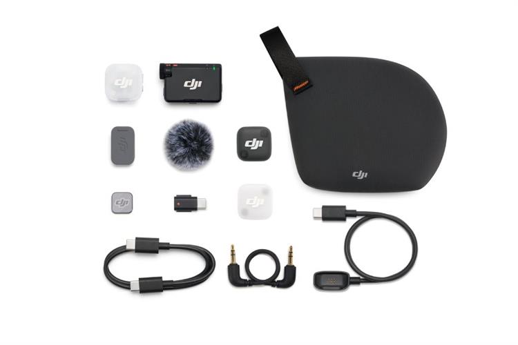 Thiết bị thu âm không dây DJI Mic Mini 2 (1 TX + 1 RX)_DMMT02&DMMR01 Màu Đen