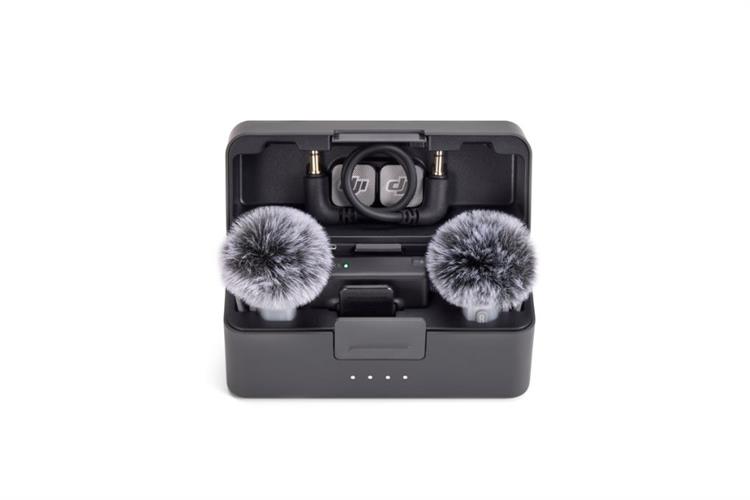 Thiết bị thu âm không dây DJI Mic Mini 2 (2 TX + 1 RX + 1 Hộp sạc Mic)_DMMT02&DMMR01&DMMC02 Màu Đen