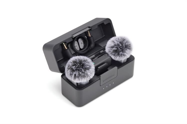 Thiết bị thu âm không dây DJI Mic Mini 2 (2 TX + 1 RX + 1 Hộp sạc Mic)_DMMT02&DMMR01&DMMC02 Màu Đen