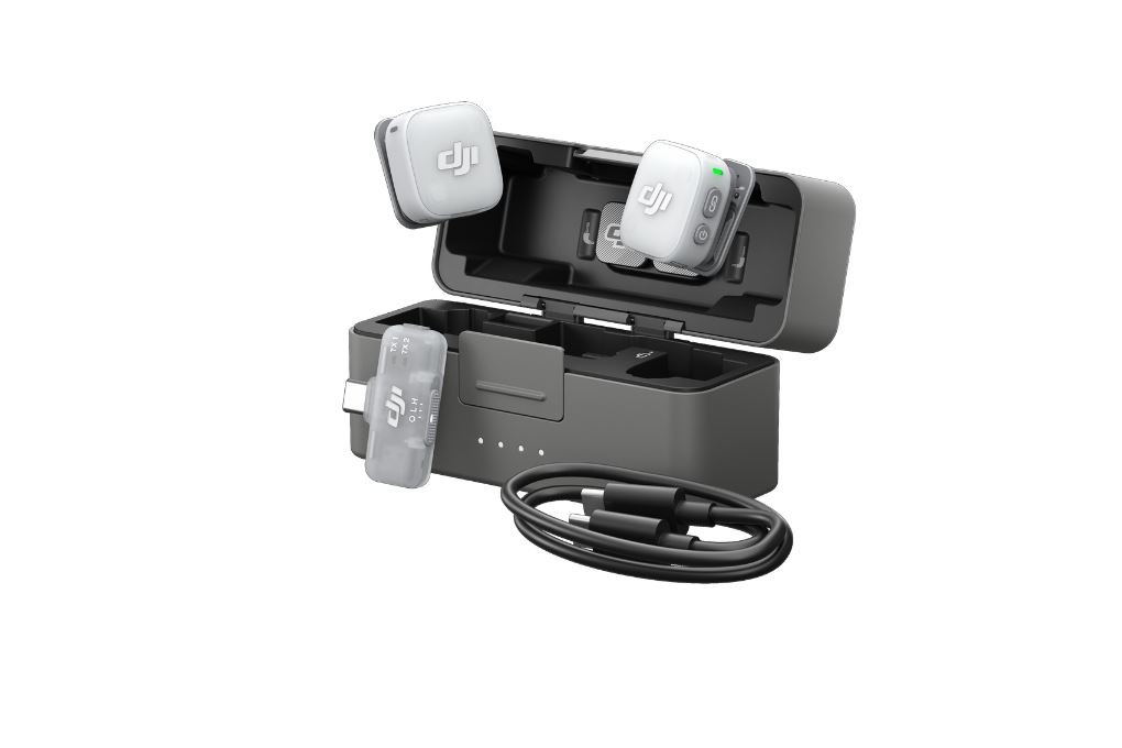 Thiết bị thu âm không dây DJI Mic Mini 2 (2 TX + 1 Mobile RX + 1 Hộp sạc Mic) Màu Đen
