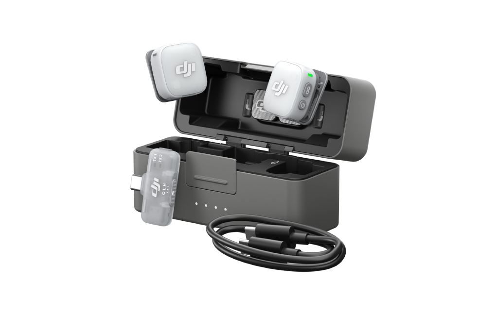 Thiết bị thu âm không dây DJI Mic Mini 2 (2 TX + 1 Mobile RX + 1 Hộp sạc Mic) Màu Đen