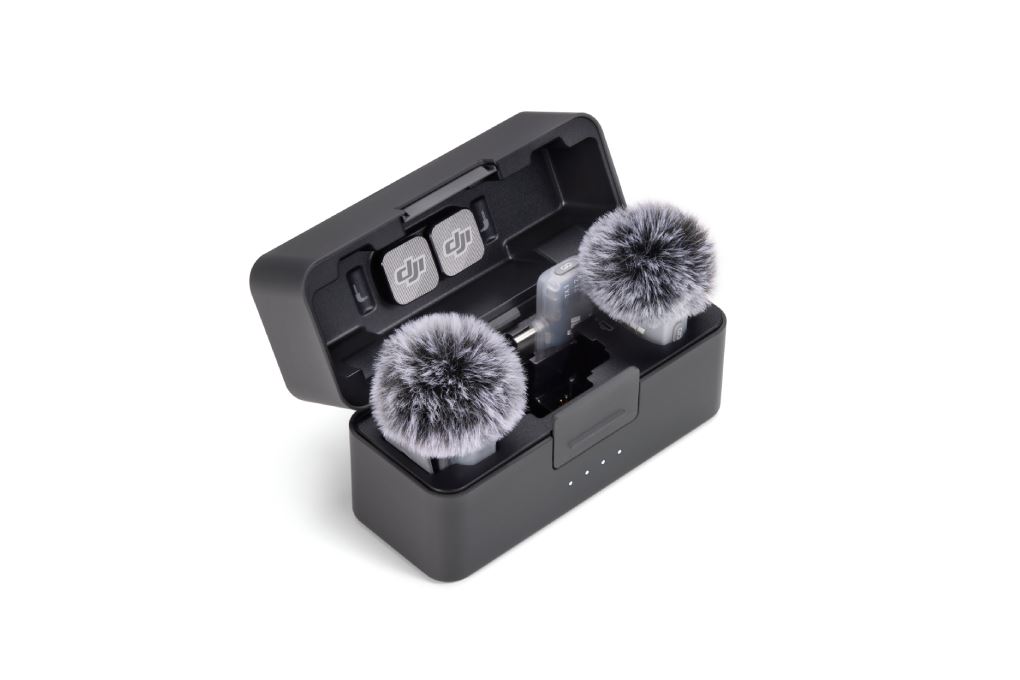 Thiết bị thu âm không dây DJI Mic Mini 2 (2 TX + 1 Mobile RX + 1 Hộp sạc Mic) Màu Đen