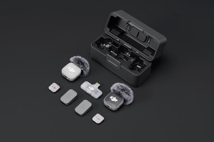 Thiết bị thu âm không dây DJI Mic Mini 2 (2 TX + 1 Mobile RX + 1 Hộp sạc Mic) Màu Đen