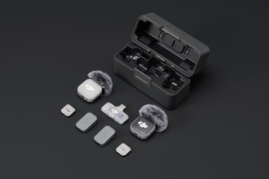 Thiết bị thu âm không dây DJI Mic Mini 2 (2 TX + 1 Mobile RX + 1 Hộp sạc Mic) Màu Đen