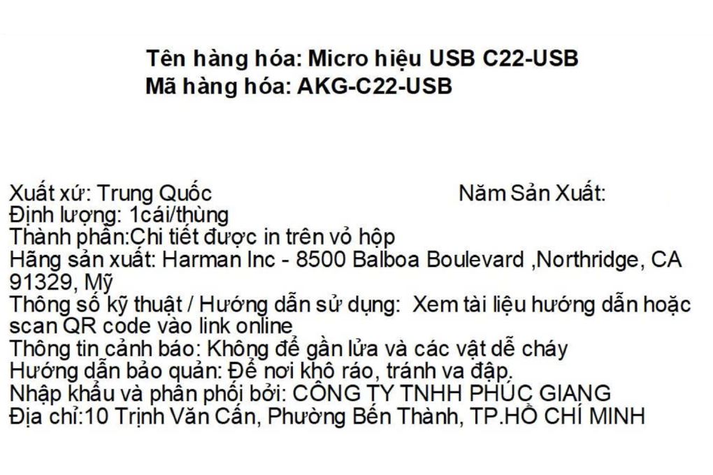 Micro thu âm AKG C22 USB - 2