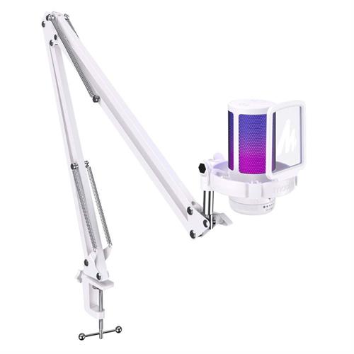 Bộ micro có dây Maono RGB DGM20S White (1 bộ thu + giá đỡ) Màu Trắng