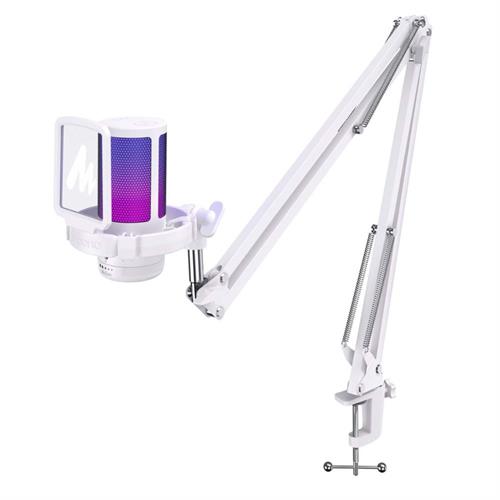 Bộ micro có dây Maono RGB DGM20S White (1 bộ thu + giá đỡ) Màu Trắng