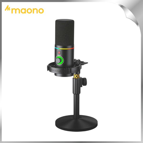 Micro có dây Maono RGB PD200X Black (1 bộ thu)