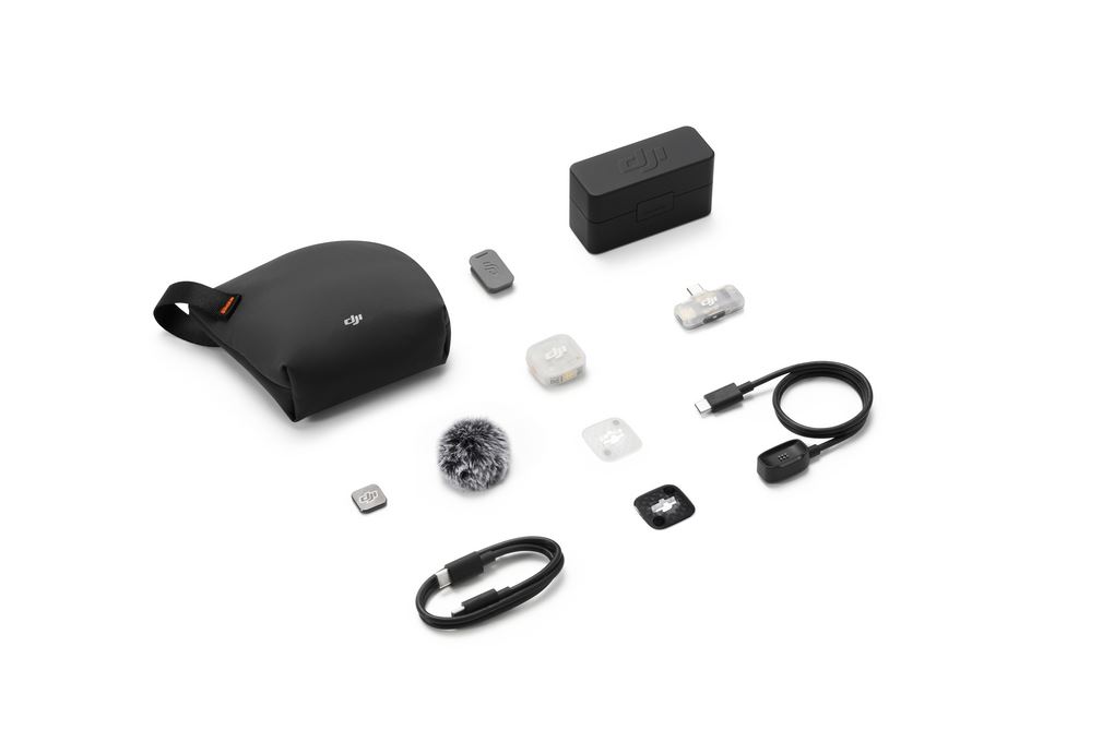 Thiết bị thu âm không dây DJI Mic Mini 2S (1 TX + 1 Mobile RX + Charging Case)_DMMT03&DMMR02&DMMCS2 Màu Đen