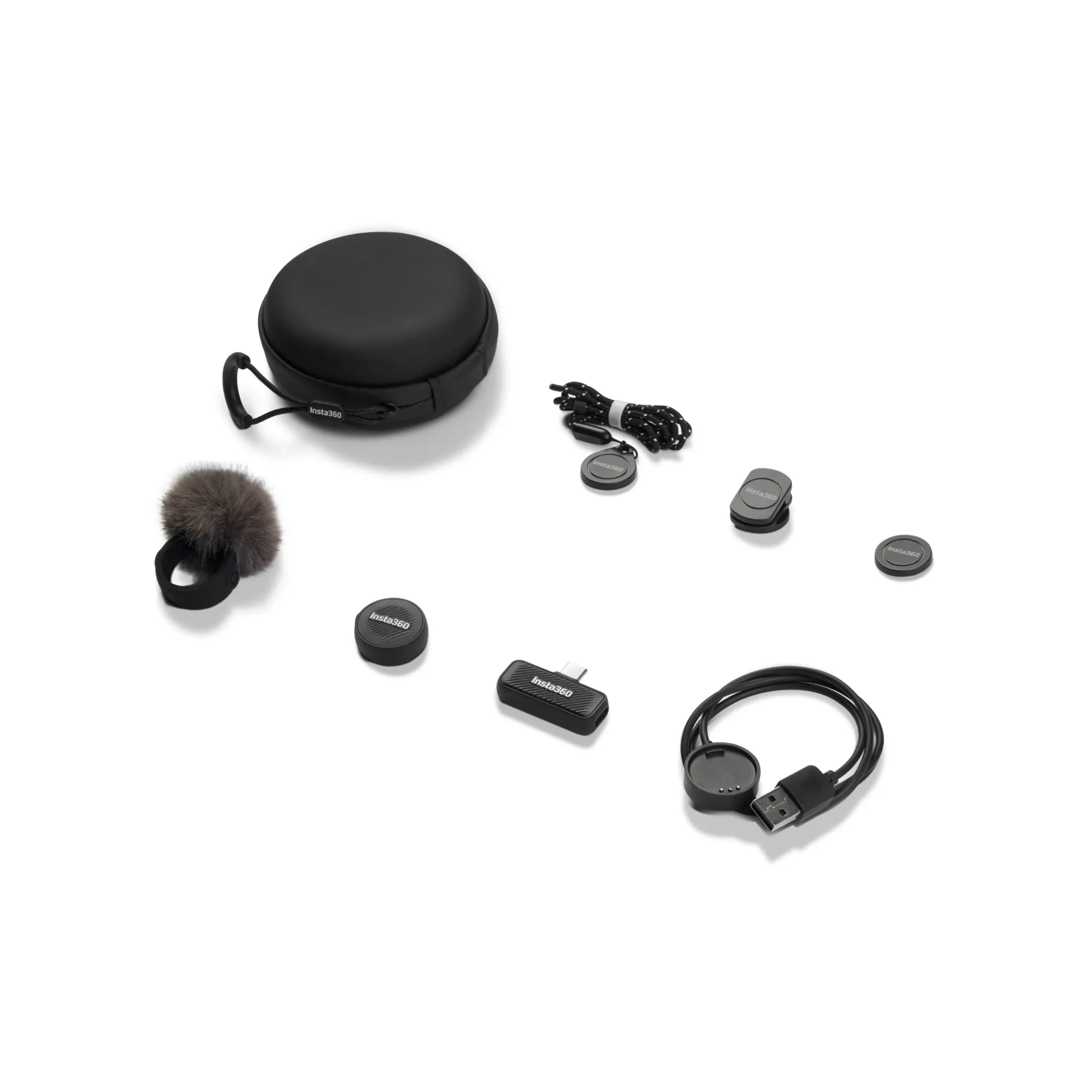 Thiết bị thu âm không dây Insta360 Mic Air (1TX + 1RX) Màu Đen