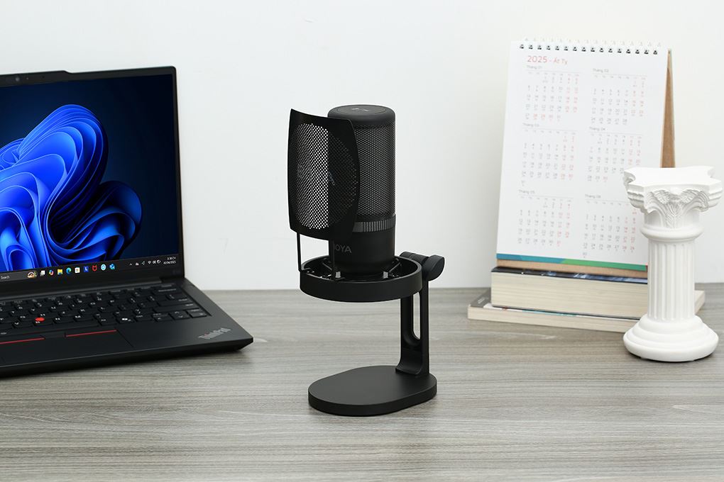 Micro thu âm Podcast/livestream Boya K3 Màu Đen