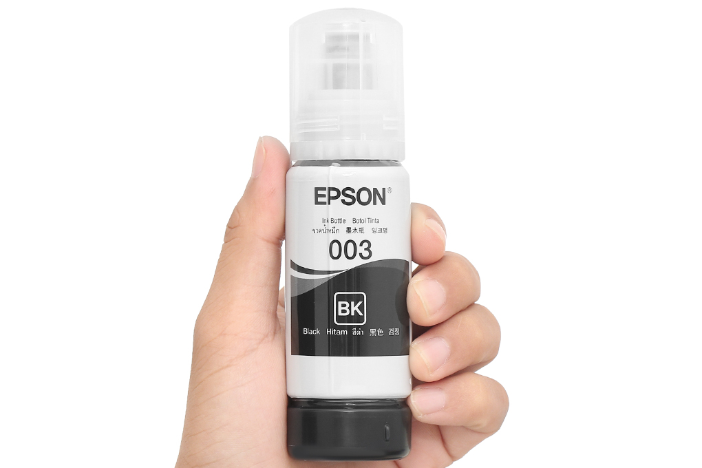 Mực in phun Epson C13T00V100 003 Dye (BK) Đen (dành cho Epson L1210/L1250/L3210/L3250/L5290) Màu Đen