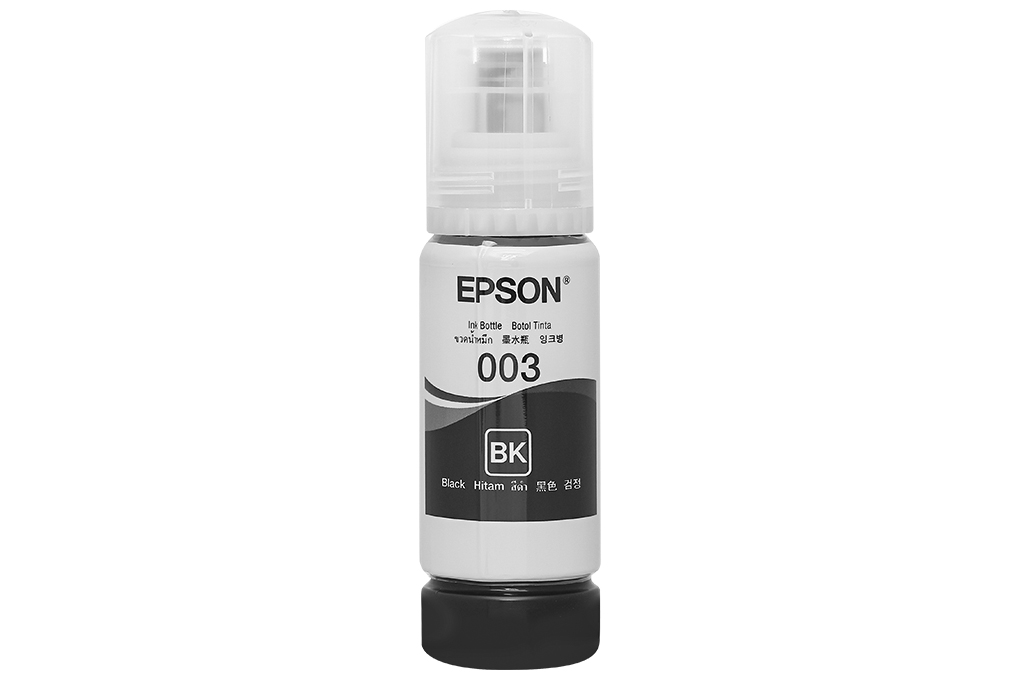 Mực in phun Epson C13T00V100 003 Dye (BK) Đen (dành cho Epson L1210/L1250/L3210/L3250/L5290) Màu Đen