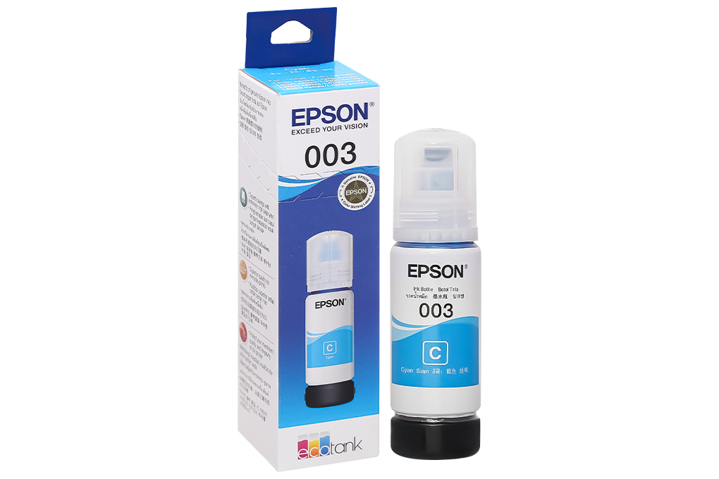 Mực in phun Epson C13T00V200 003 Dye (C) Xanh ( dành cho Epson L1210/L1250/L3210/L3250/L5290) Màu Xanh