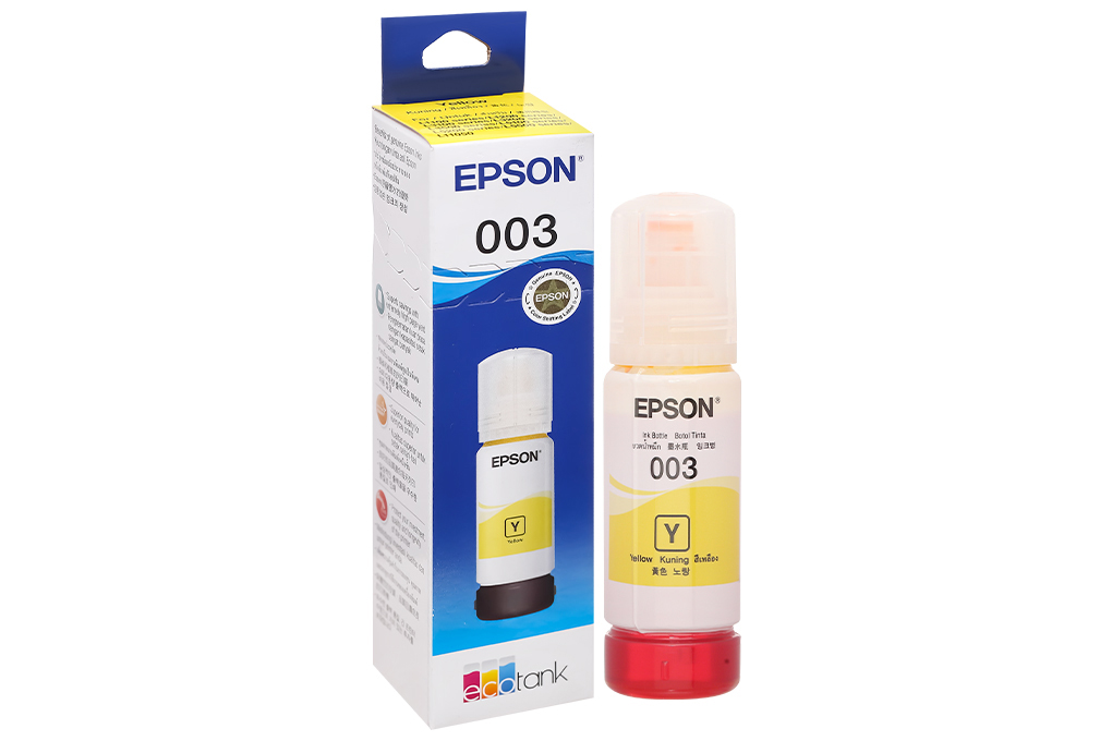 Mực in phun Epson C13T00V400 003 Dye (Y) Vàng (dành cho Epson L1210/L1250/L3210/L3250/L5290) Màu Vàng