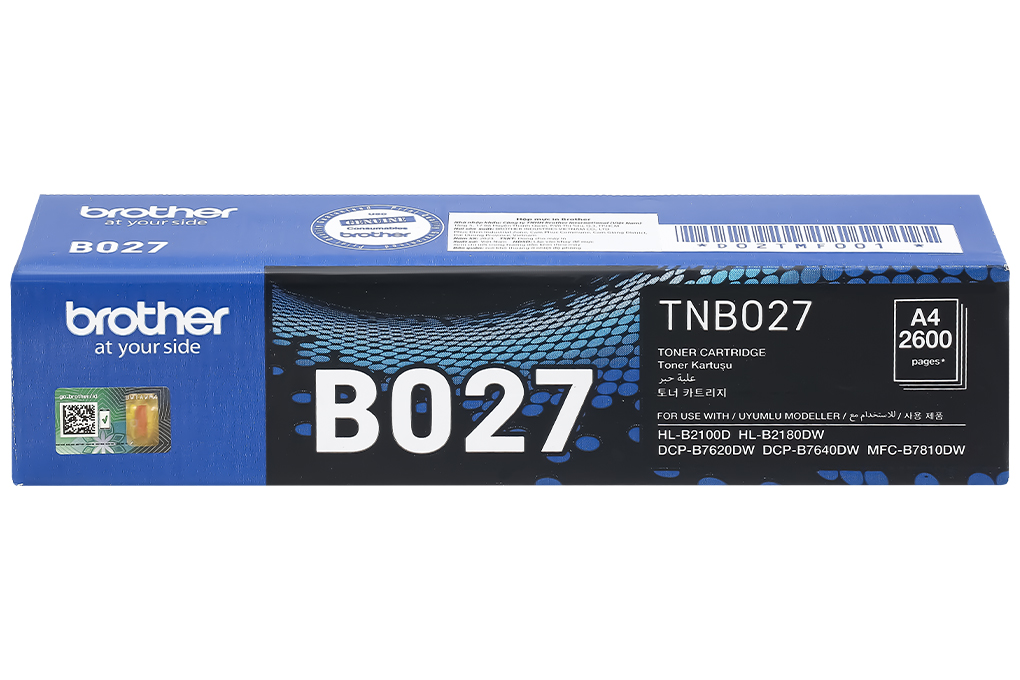 Hộp mực in Brother TNB-027 (dành cho Brother HLB21xx/DCPB76xx/MFCB78xx) Màu Đen
