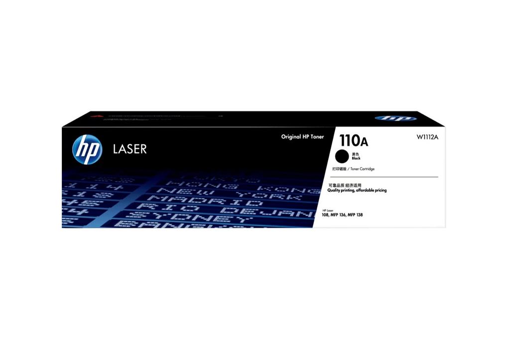 Hộp mực in laser HP 110A W1112A Đen Màu Đen